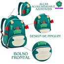 Kit Mochila de Costas Dragão Infantil Lancheira Térmica Escolar Masculino Seanite Megalomania