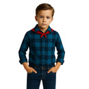 Camisa Xadrez Flanelada Infantil Juvenil Manga Longa Fantasia Flanela Festa Junina Caipira São João