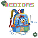 Kit Mochila Costas Bolsa Mala Galinha Pintadinha Lancheira Térmica Infantil Escolar Clio Megalomania