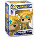 Boneco Funko Pop SAINT SEIYA GOLD AQUARIUS HYOGA 1425 Cavaleiros do Zodíaco Brinquedo Coleção Presente Colecionável Megalomania