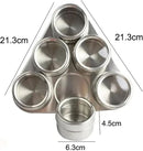Porta Condimento Magnético Com Visor Aço Inox Com Imã Ke Home Megalomania